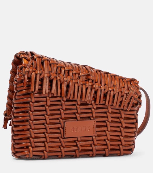 Acute leather crossbody bag