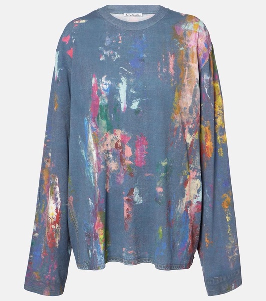 Edden printed cotton-blend T-shirt