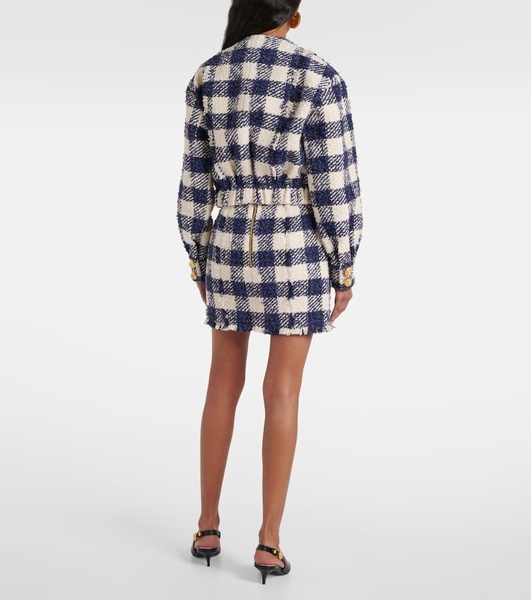 Checked tweed jacket