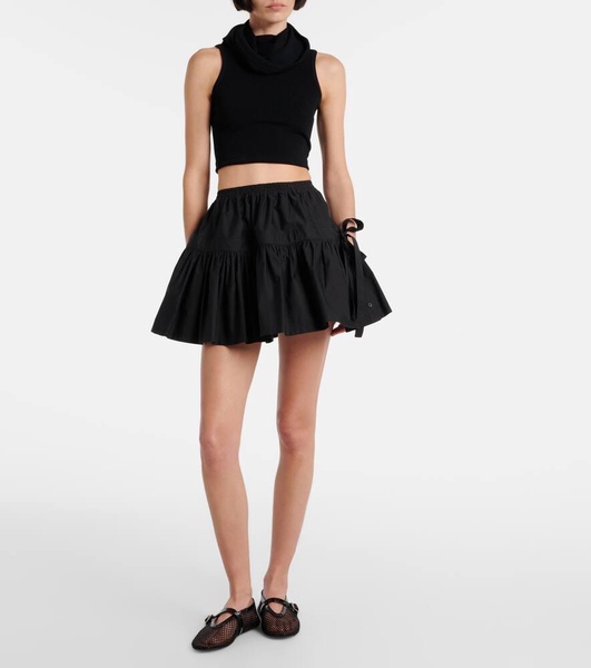 Deesser bow-detail miniskirt 