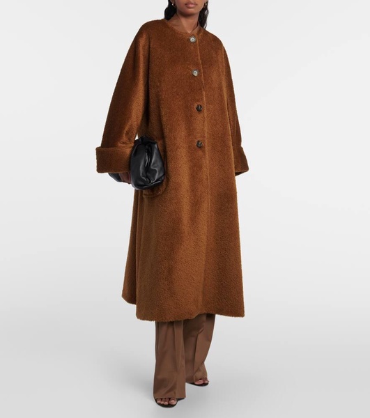 Hudson oversized alpaca and wool coat
