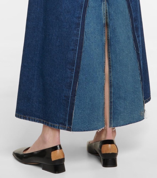 Leather ballet flats