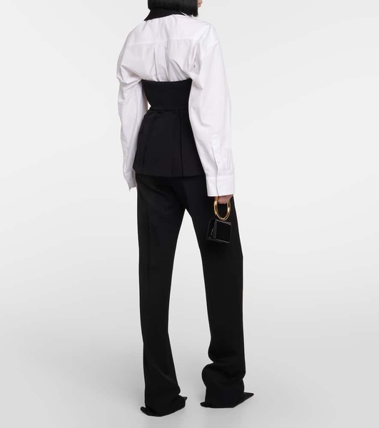 Aletta halterneck wool vest