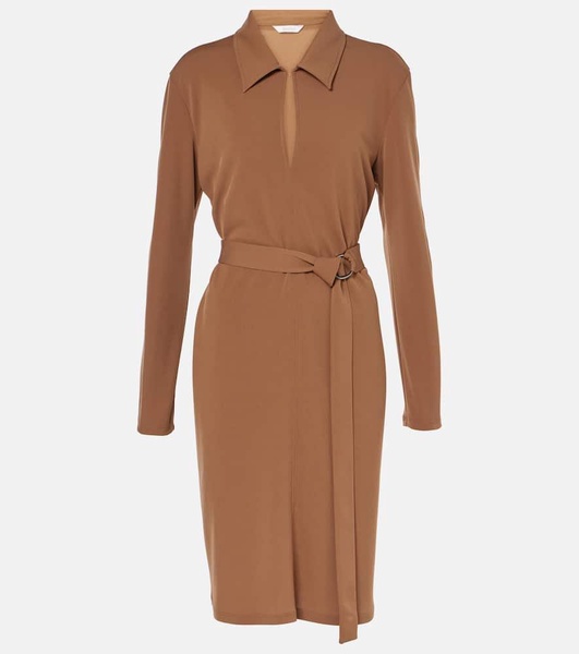Dorema belted jersey minidress