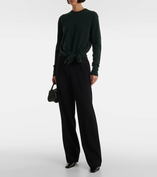 Nalini tie-detail cashmere sweater
