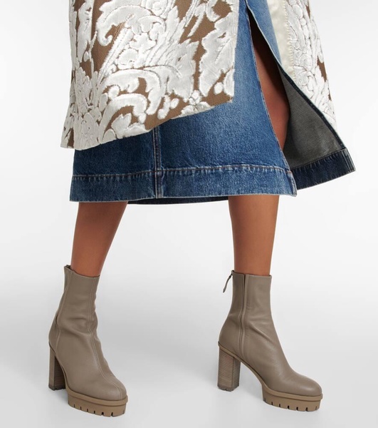 Francoise leather ankle boots
