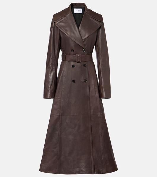 Leather coat