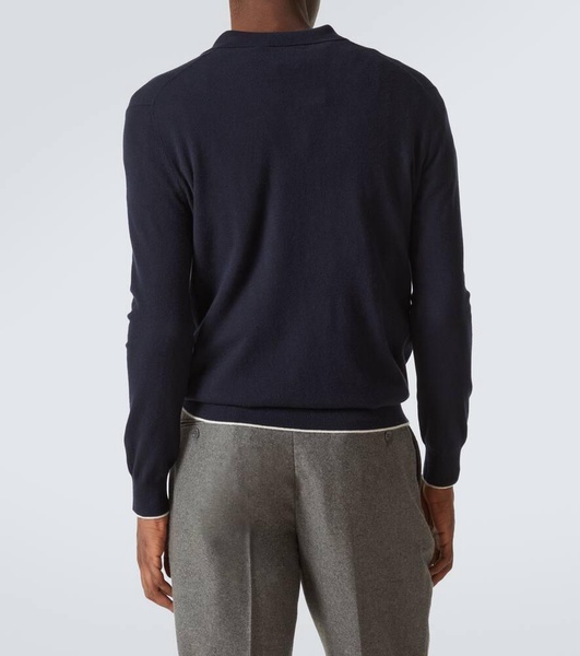 Swansea cashmere polo sweater