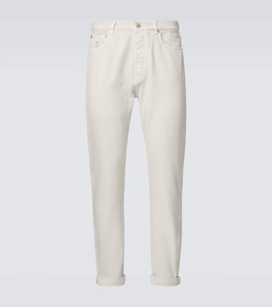 High-rise straight jeans