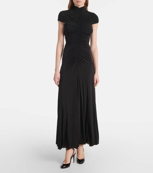 Gathered maxi dress