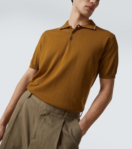 Cotton piqué polo shirt