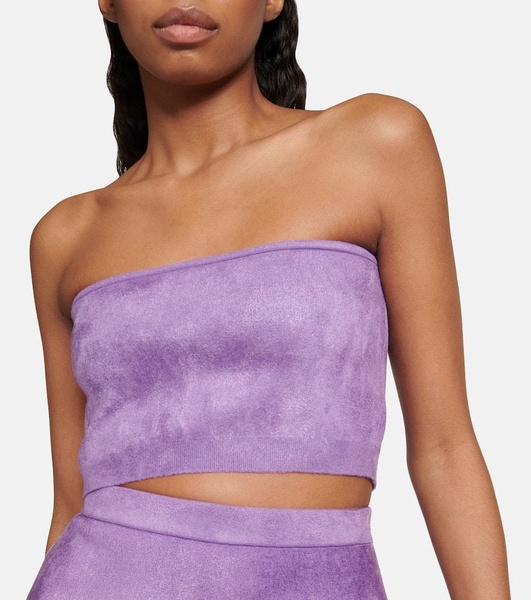 Velvet bandeau top