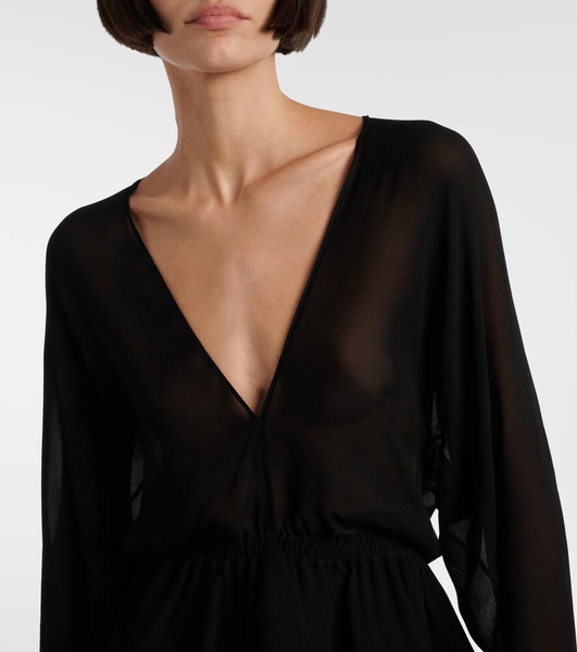 Peplum midi dress