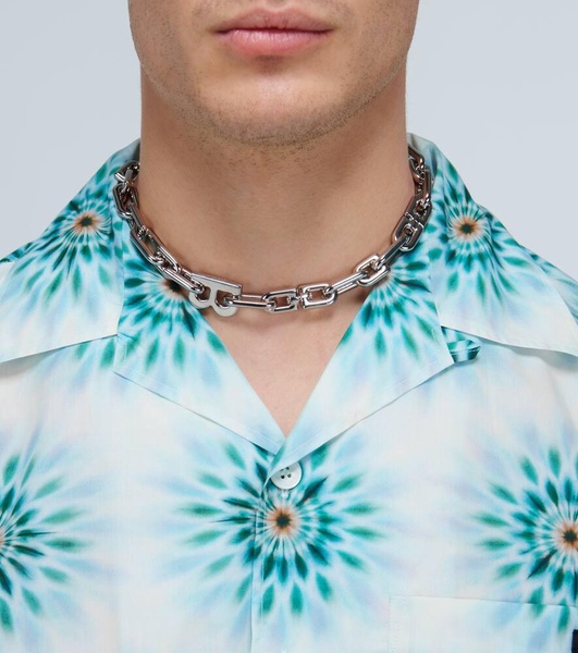 B Chain thin necklace