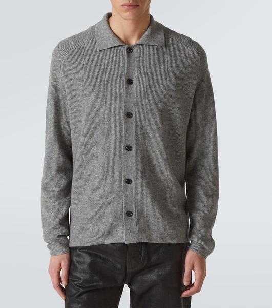 Cotton and cashmere overshirt