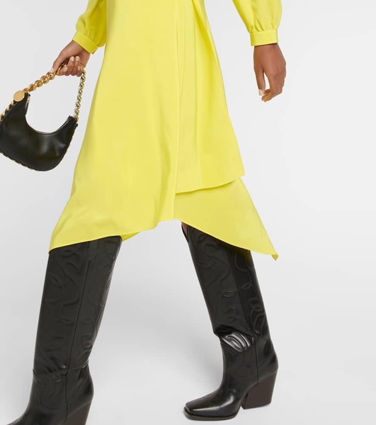Silk midi dress