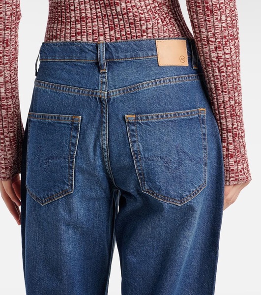 Le Mans high-rise cropped wide-leg jeans