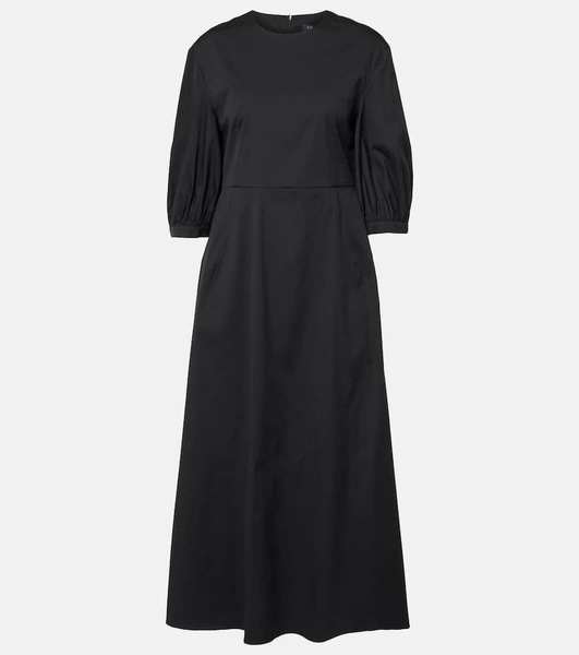 Clea cotton-blend poplin midi dress
