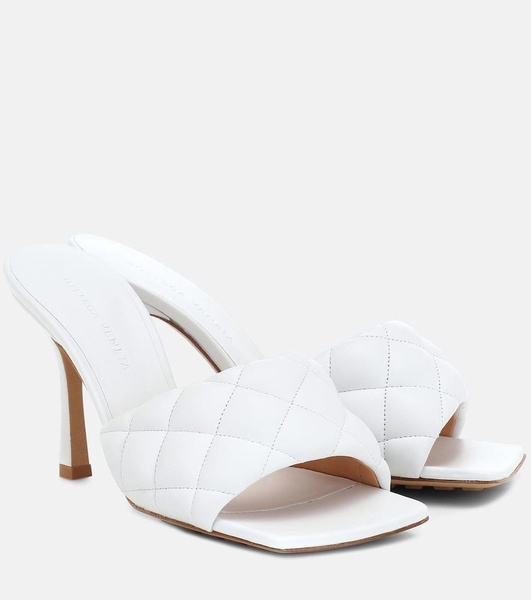 Leather Padded Mules 90