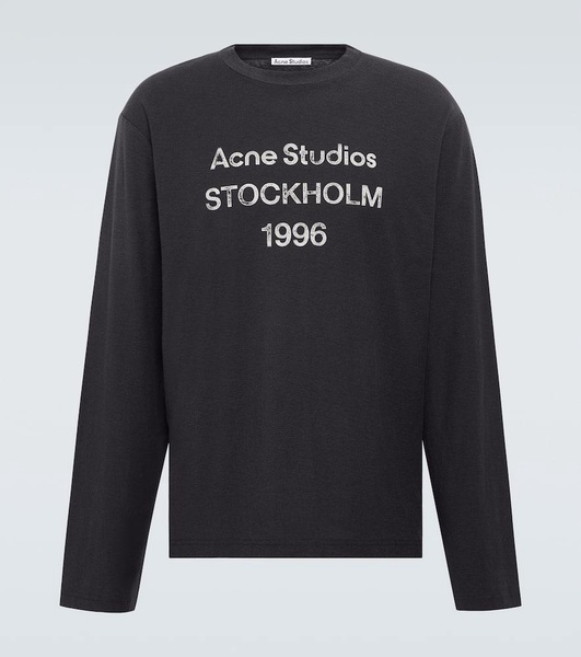 Logo distressed jersey T-shirt