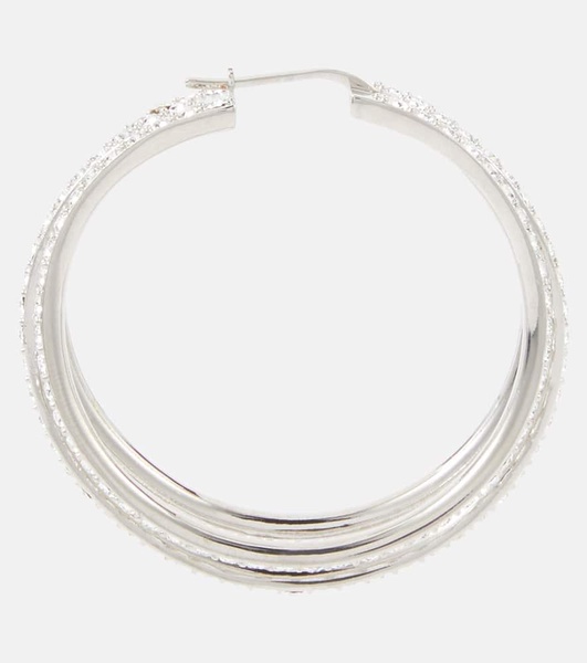 Vittoria crystal-embellished hoop earrings