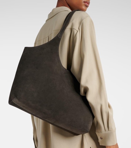 Cabas suede tote bag
