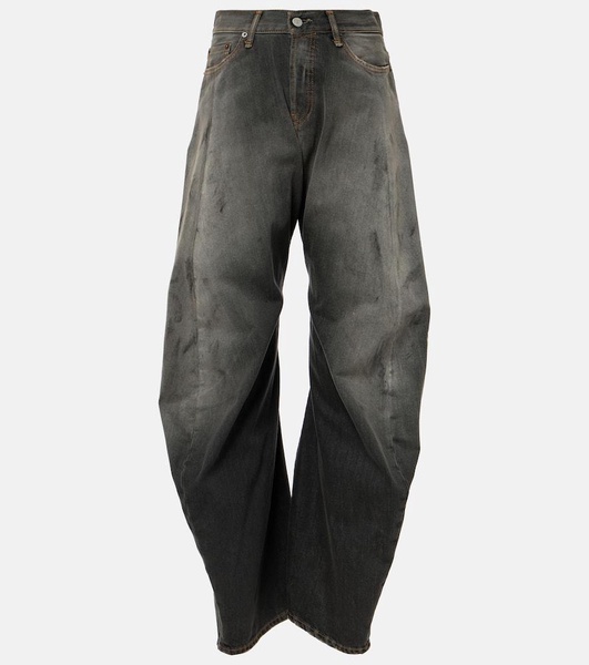 2006F distressed low-rise wide-leg jeans