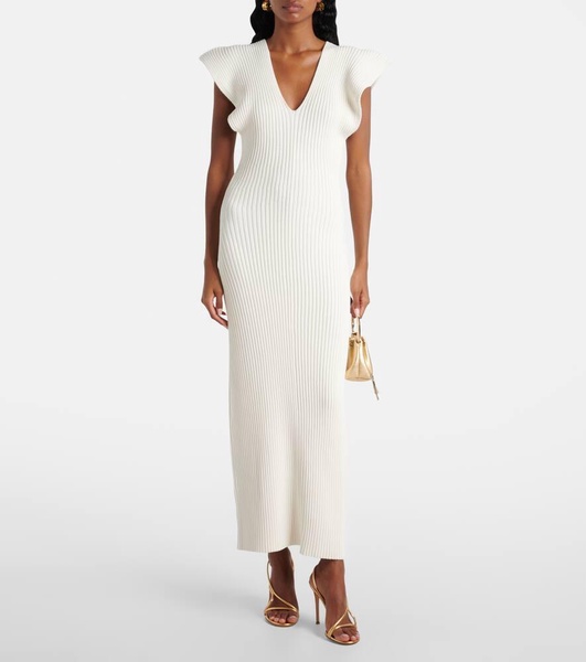 Trey ribbed-knit cocktail dress