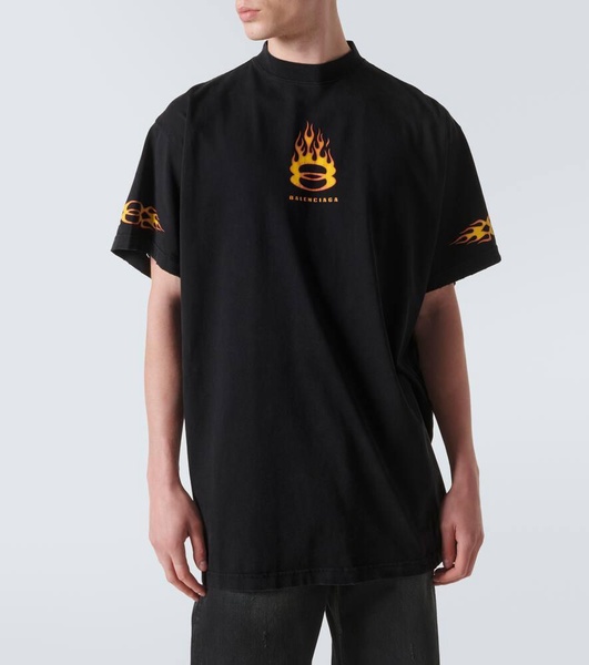 Oversized logo cotton jersey T-shirt