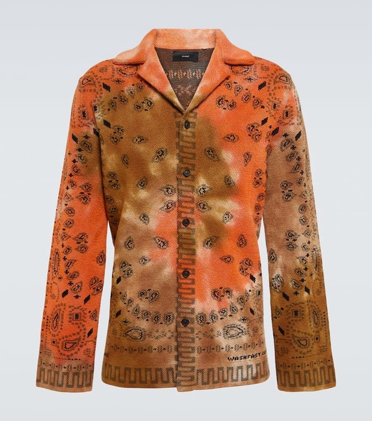 Bandana Piquet jacquard cotton shirt