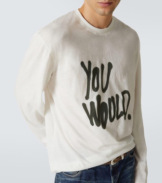 Printed cotton jersey T-shirt