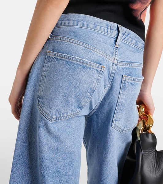 Clara low-rise wide-leg jeans