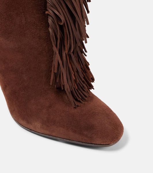 Gytane 85 fringed suede knee-high boots