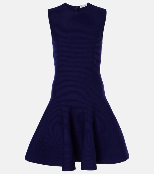 Wool-blend minidress