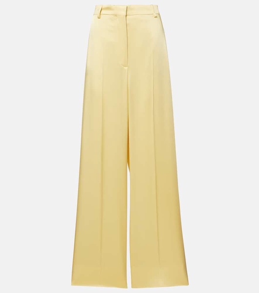 High-rise wide-leg pants