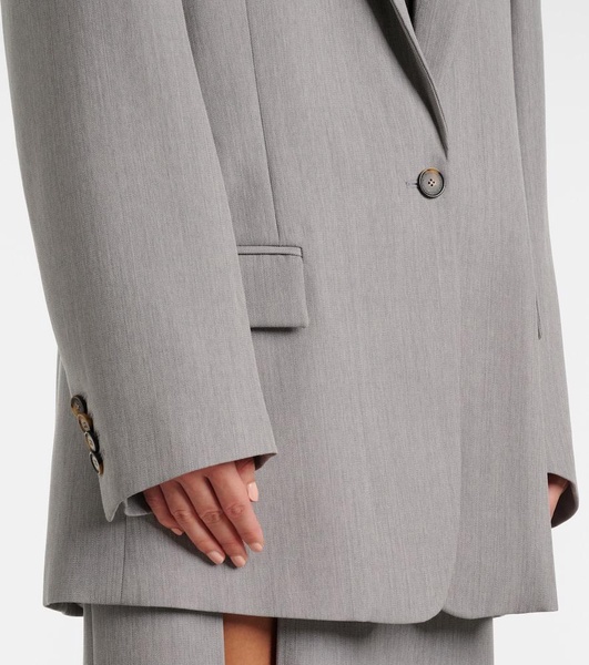 Oversized wool blazer