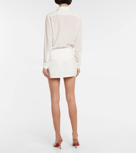 Carling embellished crêpe miniskirt