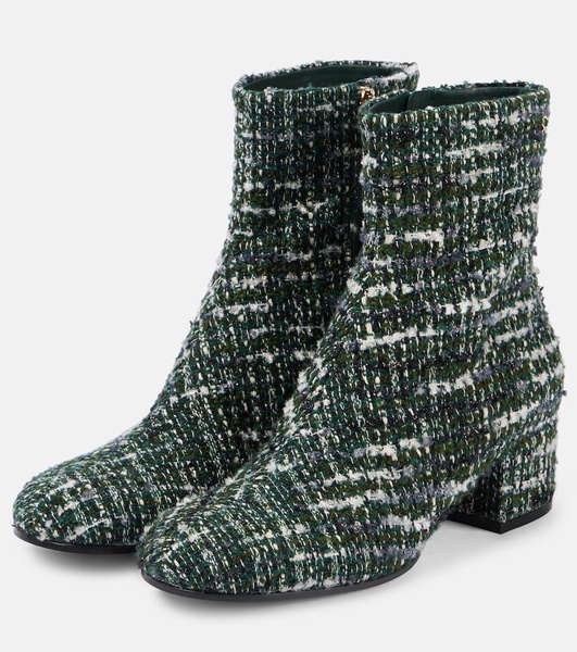 Joelle 45 bouclé tweed ankle boots