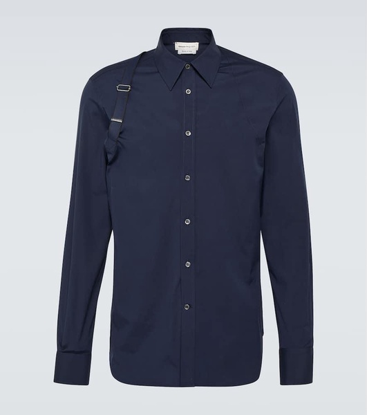 Harness cotton poplin shirt