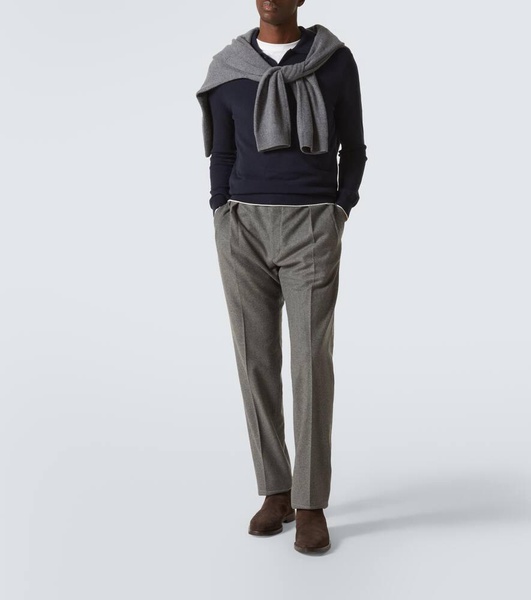 Swansea cashmere polo sweater