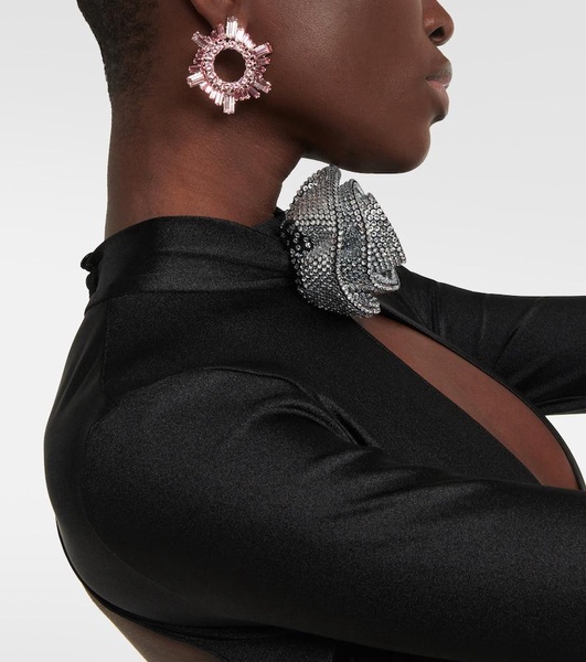 Begum Mini crystal-embellished earrings