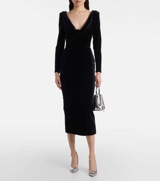 Velvet corset dress