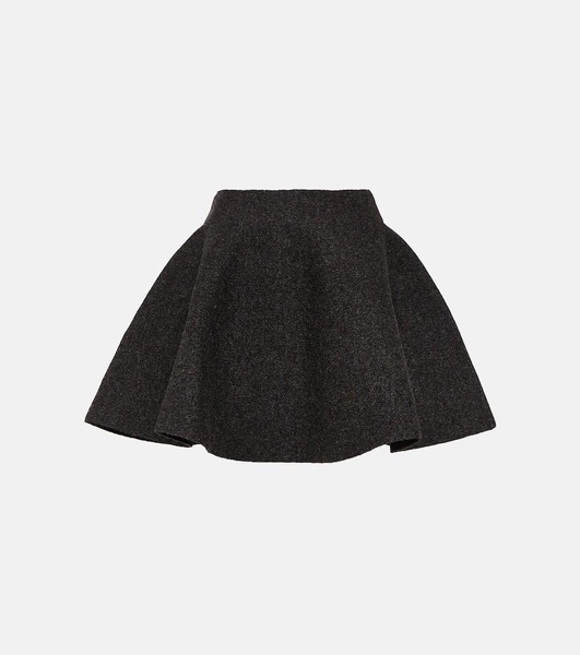 Wool-blend miniskirt 