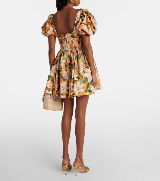 Caramelo Lirio floral cotton minidress