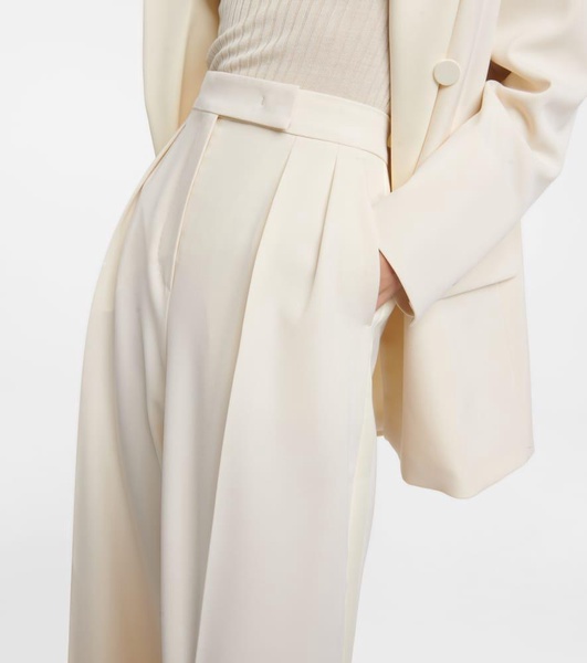 Karub high-rise wide-leg wool pants