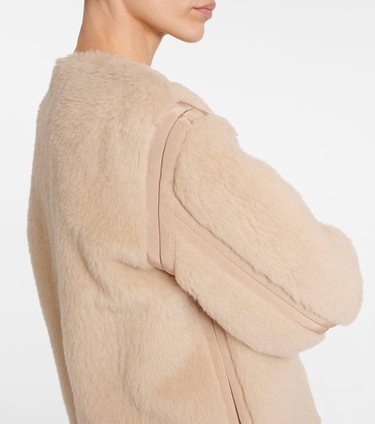 Panno alpaca, wool and silk teddy jacket