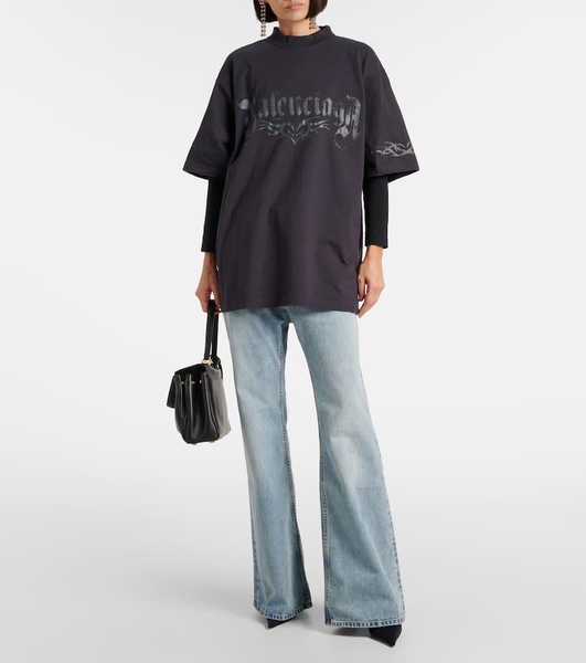 Logo oversized cotton jersey T-shirt