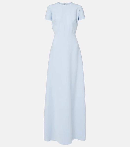 Bow-detail crêpe gown