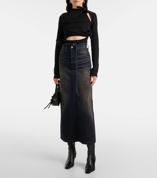 Cutout jersey top