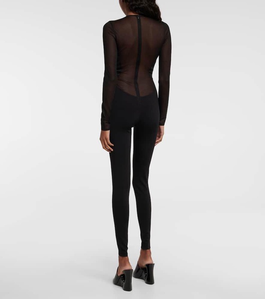 Semi-sheer bodysuit